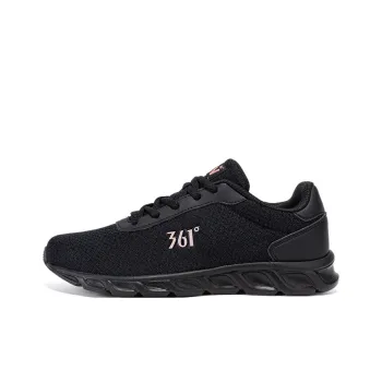 361° Cushioning Wear Resistant Low Top Casual Running Shoes Women's Black Rose Gold