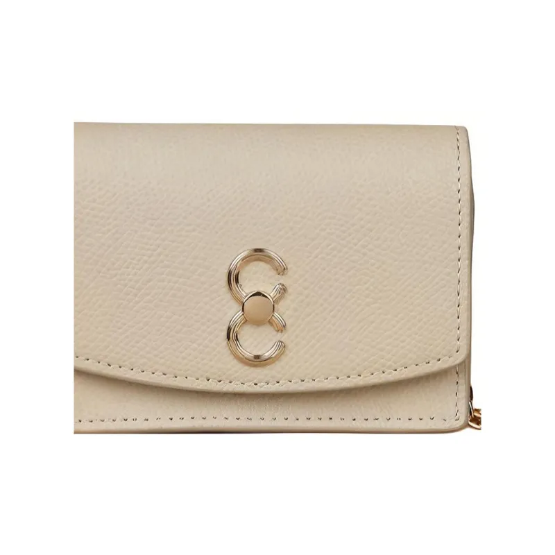 CAFUNE Cow Leather Wallets Card Holders Women's Mushroom Color-4