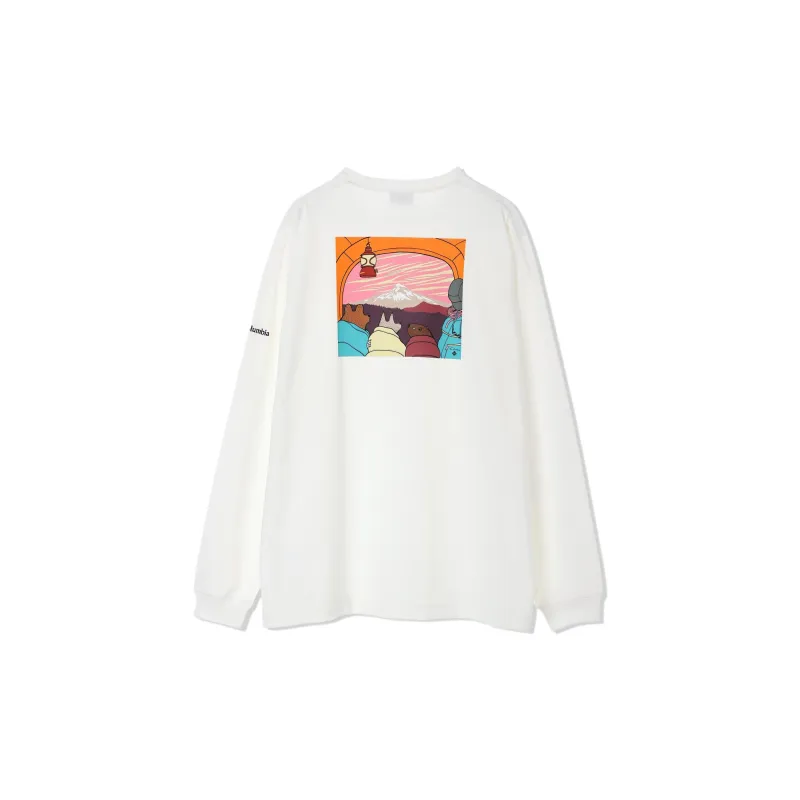 Columbia x Jonas Claesson Lake To Avenue Omni Wick T Shirt Unisex Sea Salt Tent Print-1