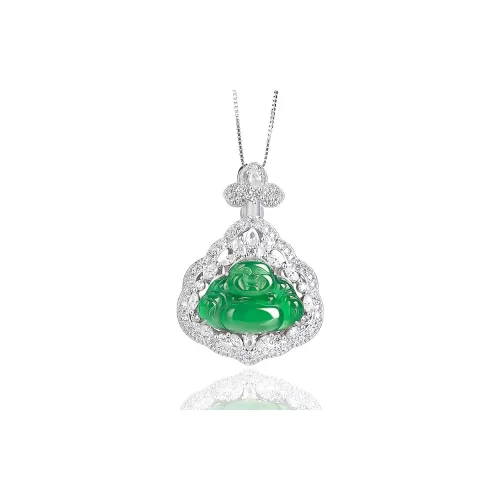GUANFEI Ice Glutinous Jadeite Necklaces Unisex