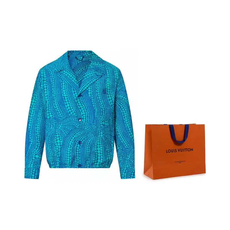 LOUIS VUITTON Louis Vuitton X Yayoi Kusama Jackets & Coats Men's Blue-6