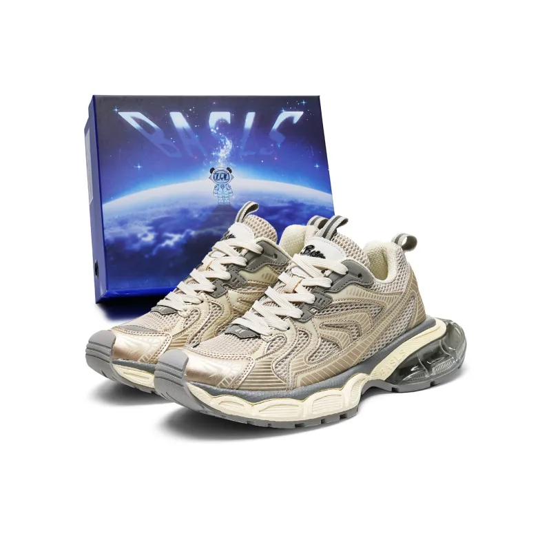 BASLS Fashion Casual Shoes Ankerle Breathable Height Increase Low Top Chunky Sneakers Unisex-39