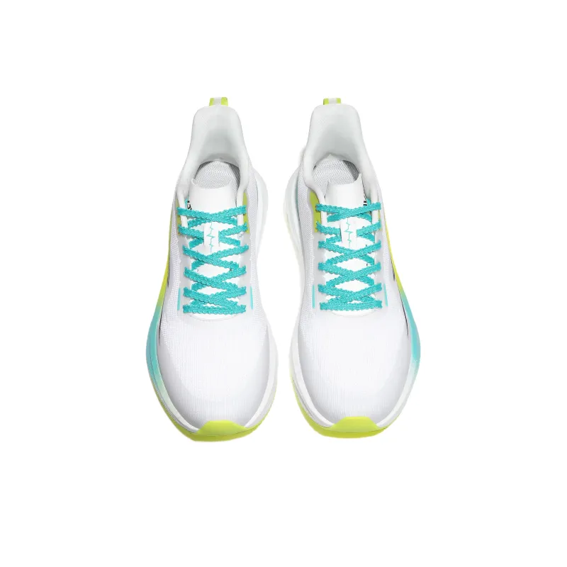 AVJV Cushioning Anti-Slip And Wear-Resistant Low-Top Carbon Plate Casual Sprint Running Shoes Unisex White Cyan Yellow-2