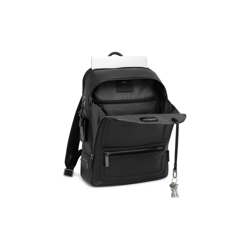 TUMI Harrison Leather Backpack Unisex Black-2
