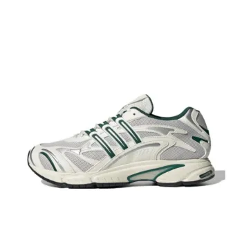 Adidas Originals Temper Run 2.0 Anti Slip Wear Resistant Low Top Chunky Sneakers Unisex White Gray Green