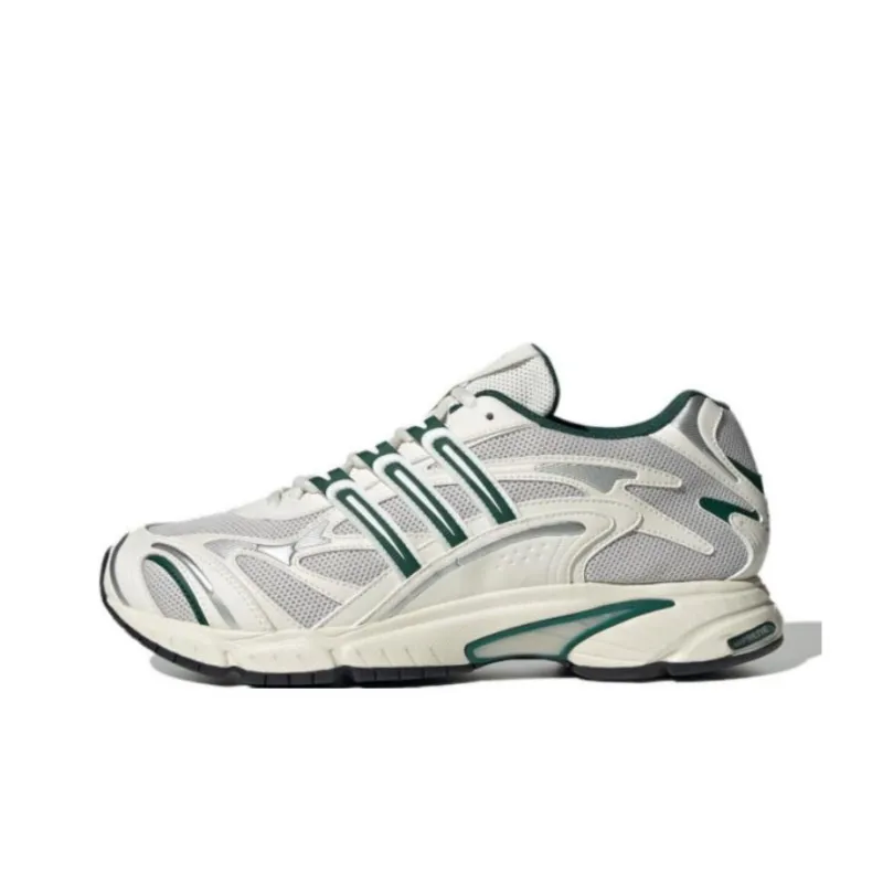 Adidas Originals Temper Run 2.0 Anti Slip Wear Resistant Low Top Chunky Sneakers Unisex White Gray Green-0
