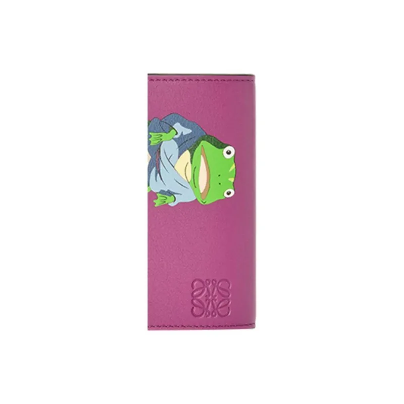LOEWE Chihiro And Chihiro, Collaboration Calfskin Wallet Trumpets Women's Purple-5