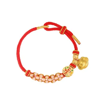 Old Fu Gold Intangible Heritage Hand Woven Bracelets Women's