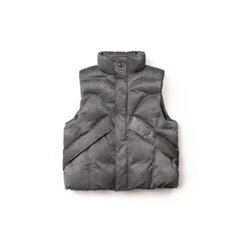 WOOKONG Vest Unisex Black Dragon Embroidery