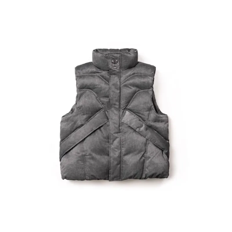 WOOKONG Vest Unisex Black Dragon Embroidery-0