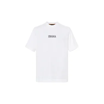 Ermenegildo Zegna Logo Printed Crewneck T Shirt