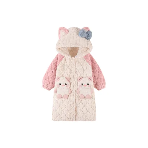 Maultiay Bath Robes Women's Pink