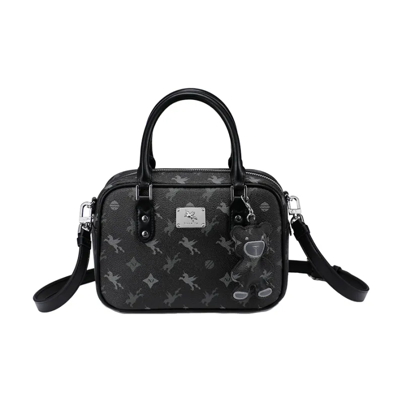 NUCELLE PVC Boston Mini Shoulder Bag Toast Bag Crossbody Bag Handbag Women's Multicolor-16