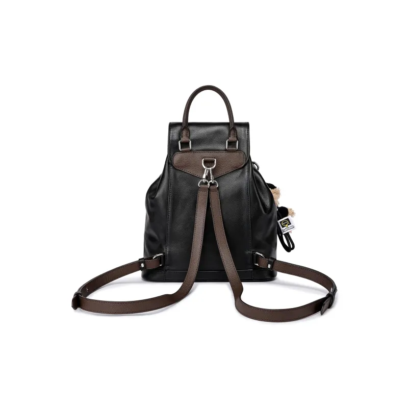 FAIRWHALE PU Backpack Regular Women's Black-3