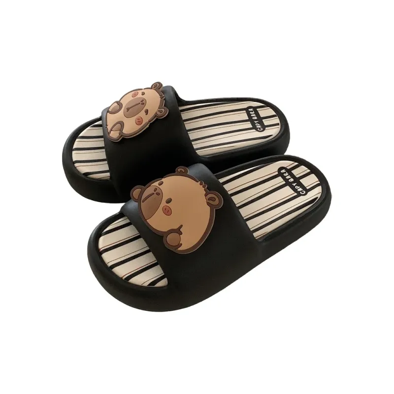Thin Strips Slippers Unisex, Desert Brown-11