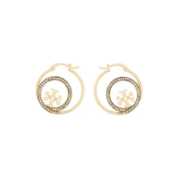 TORY BURCH Glass Earrings Women's Gold