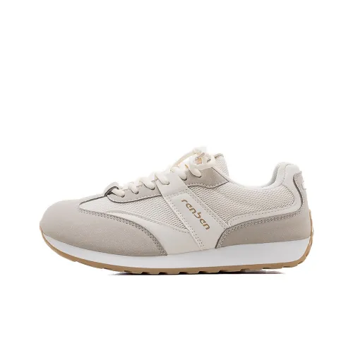 RENBEN Durable Breathable Lightweight Low Top Casual Shoes Women's Beige