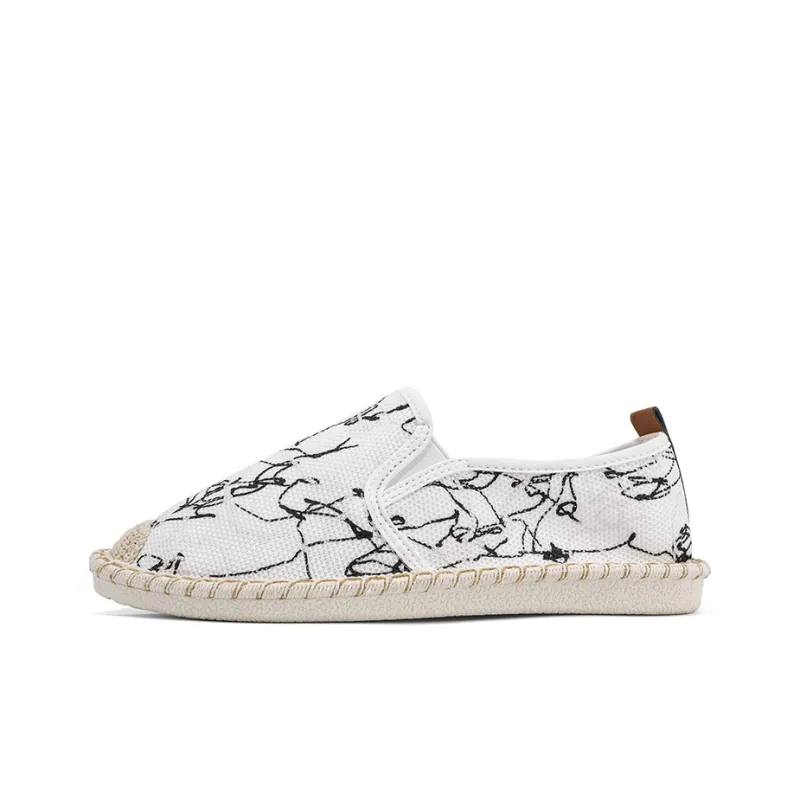 Bull charm Espadrilles Men Black/Beige/White-12