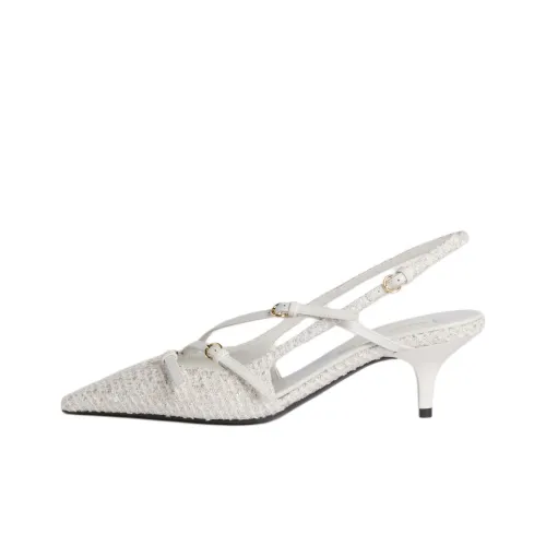MIU MIU Slim Heel High Heels 5.5cm Women's White