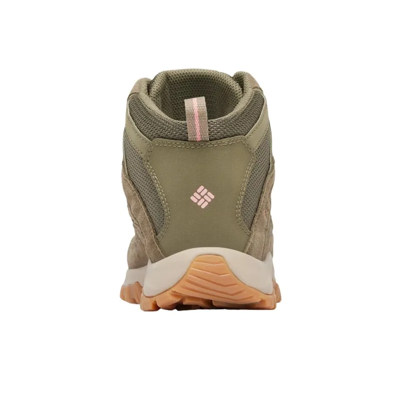 Columbia Crestwood Slip-Resistant Mid-Top Hiking Shoes Women's Stone Green-3