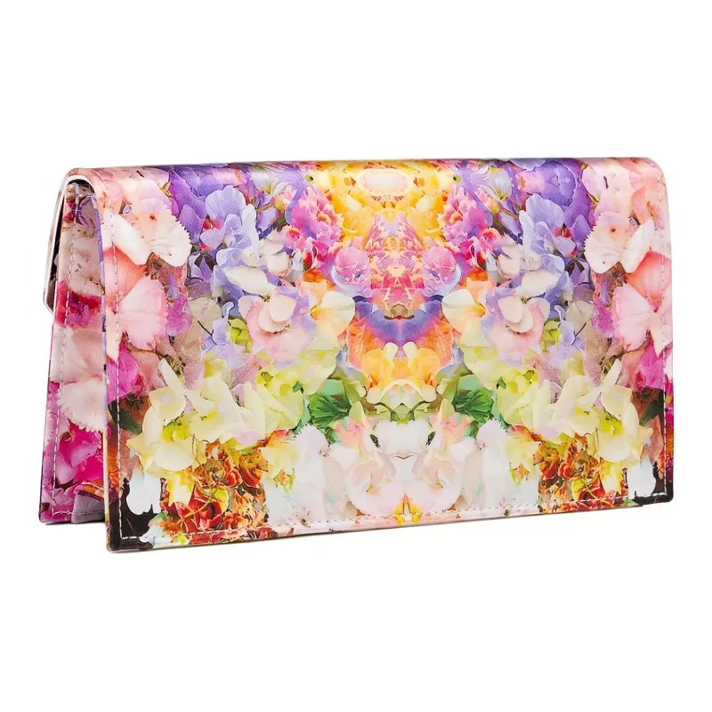 CL LUBOTING Jacquard Satin One Shoulder Crossbody Clutches Women's Multicolor-3