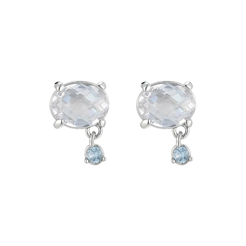 EAR PARTNER Zircon Stud Earrings Women's-0