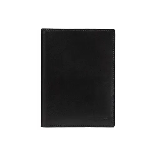 COACH Calfskin Passport Holder, Wallet Men's Black