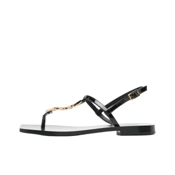FANSIZHE V chain Strap Sandals Women's Black