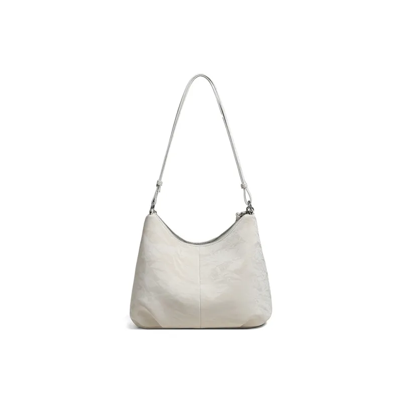 C°BANNER Cow Leather Underarm Tote Shoulder Bag Regular Women's Ecru-3