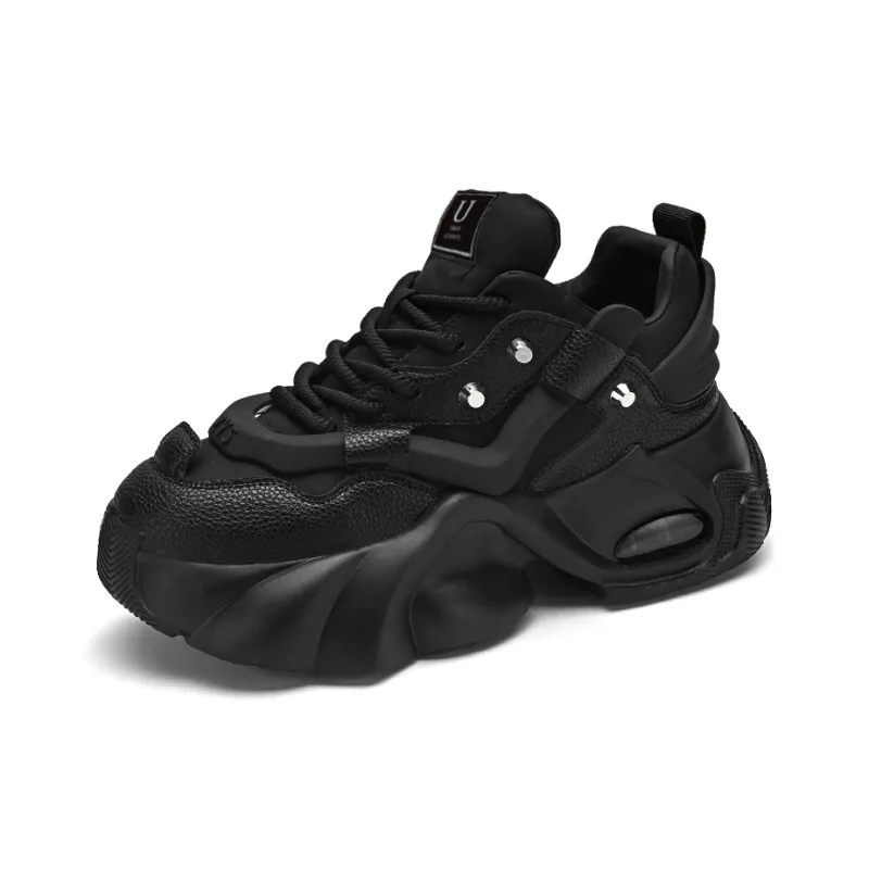 URBAN AUTHENTIC Slip Resistant, Abrasion Resistant, Lightweight, Height Increasing Low Top Chunky Sneakers Men's-0