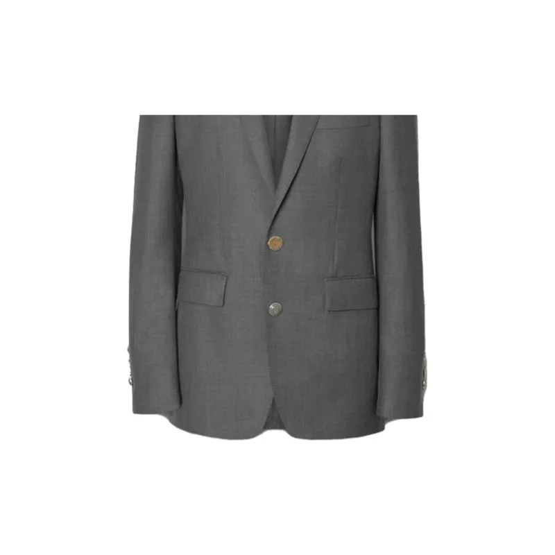 Burberry Business Suits Men Gray-4
