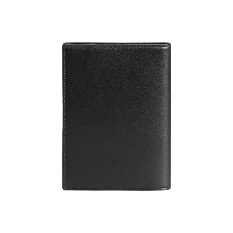MONTBLANC Cow Leather Clutch Passport Holder Men's Black-3