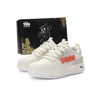 TALKING TOM Low-Top Skateboard Shoes Unisex Pearl Rice