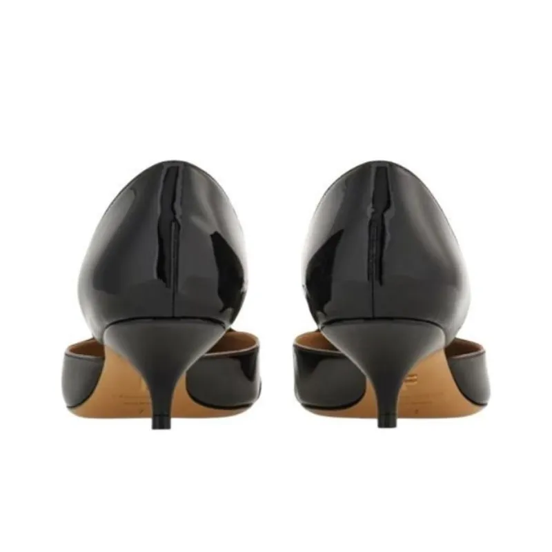 FERRAGAMO Slim Heel High Heels 4cm Women's Black-4