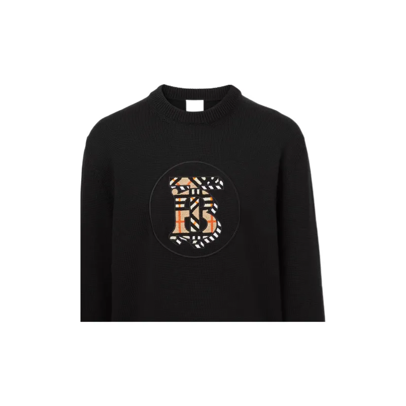 Burberry Monogram Motif Wool Knit Sweater-3