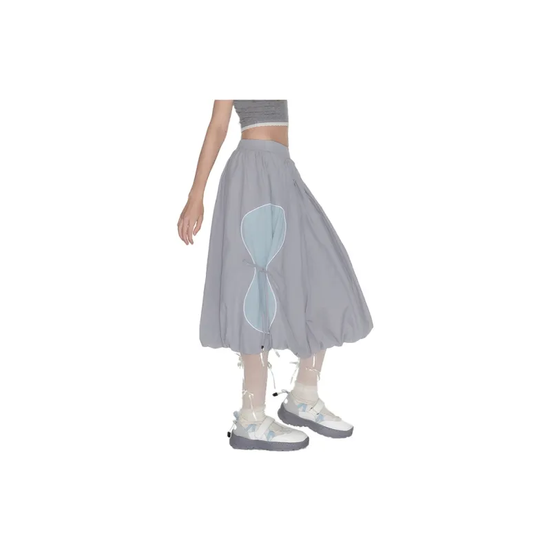 Guuka Hero Casual Long Skirts Women's Gray-2