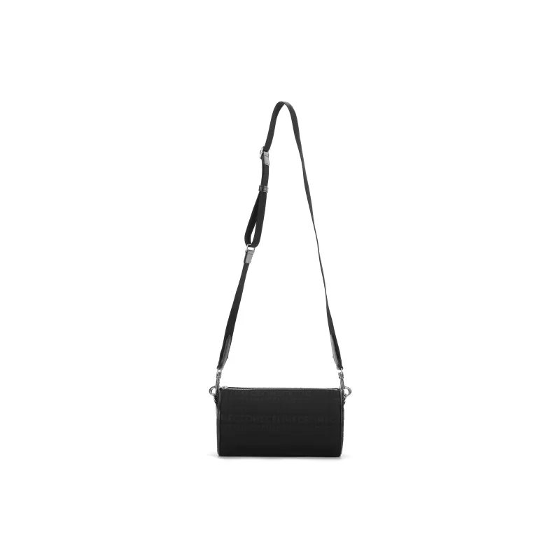 CELINE Jacquard Fabric With Cow Leather Binding Cylinder Bag, Crossbody Bag, Shoulder Bag Men's Black-1