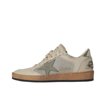 Golden Goose Ball Star Low Top Skateboard Shoes Women's Taupe