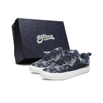 OUGLEMEN Lightweight Wear Resistant And Slip Resistant Low Top Canvas Shoes Unisex Box