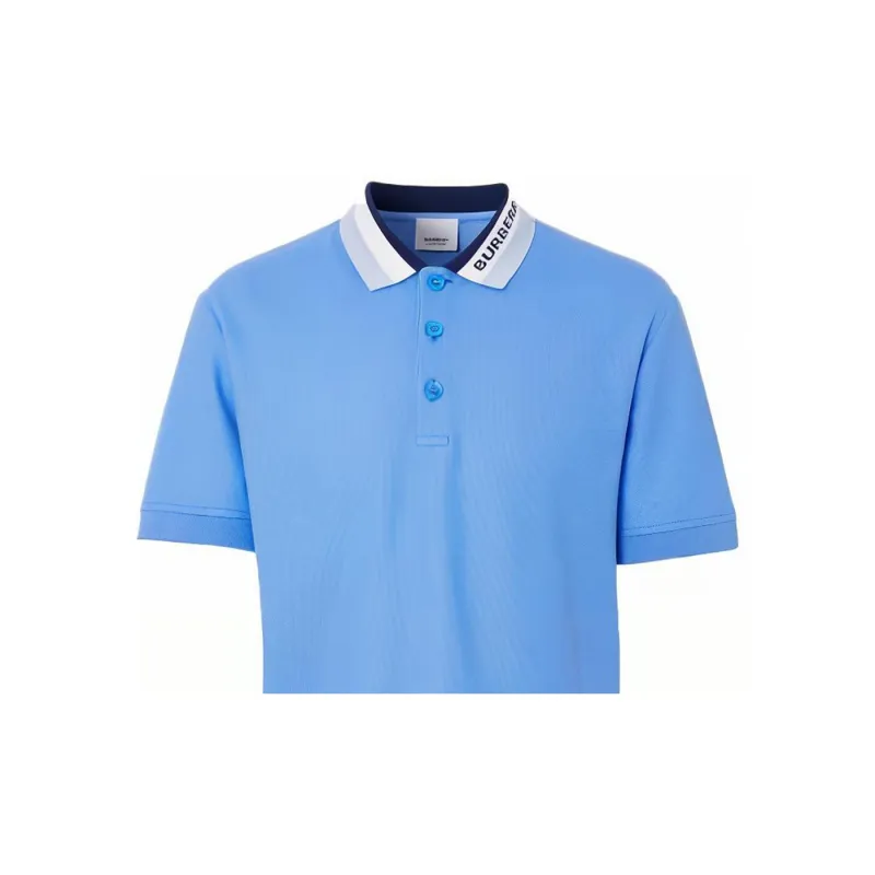 Burberry Polo Shirts Men Blue-4