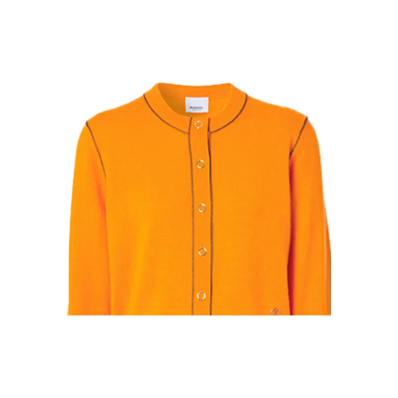 Burberry Fitted Knitwear Women's Deep Orange-4