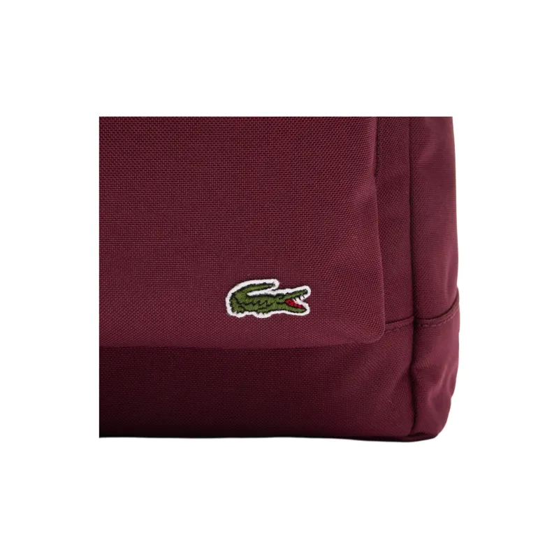 LACOSTE Recycled Polyester Backpack Regular Unisex Red-3