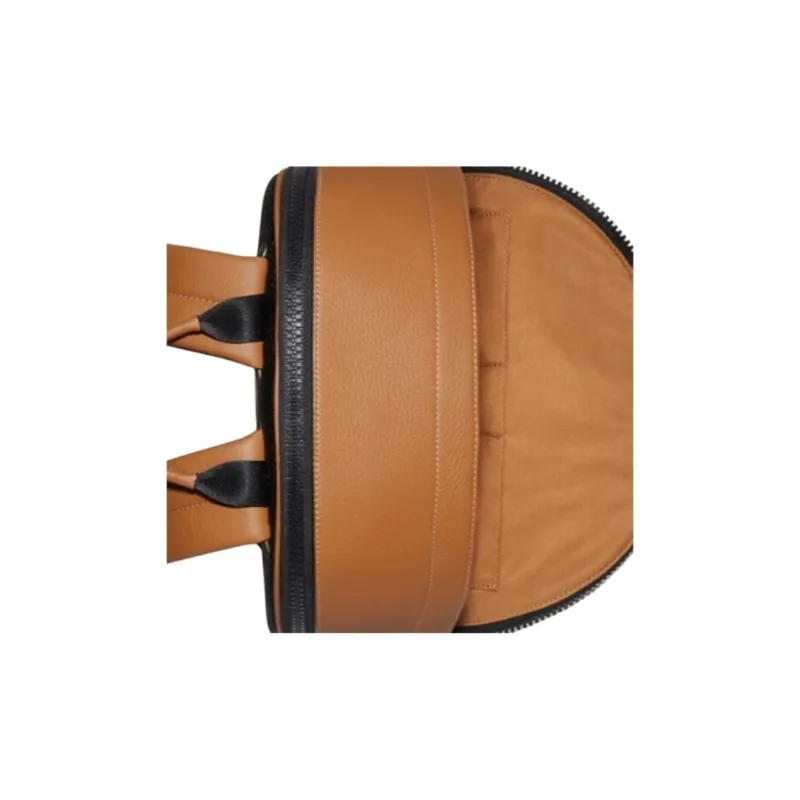 COACH West Shearling With Refined Pebbled Leather Backpack Tubas Women's White & Brown-3