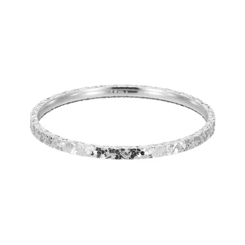 ZHIAIYONGHENG 999 Fine Silver Bangles Women's