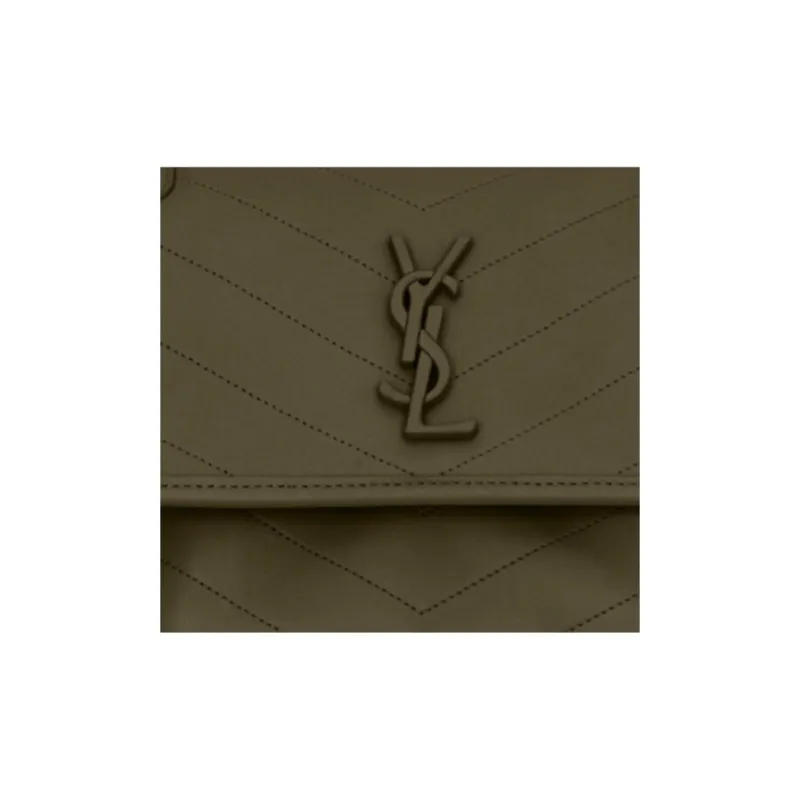 SAINT LAURENT Niki Lambskin Hobo Bag Crossbody Bag Shoulder Bag Women's Sea Cucumber Green-5