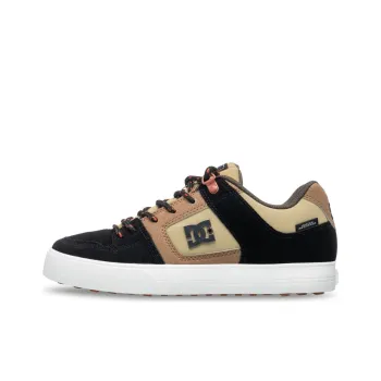 DC Shoes PURE WNT Slip-Resistant Low-Top Skateboard Shoes Men's Black Brown