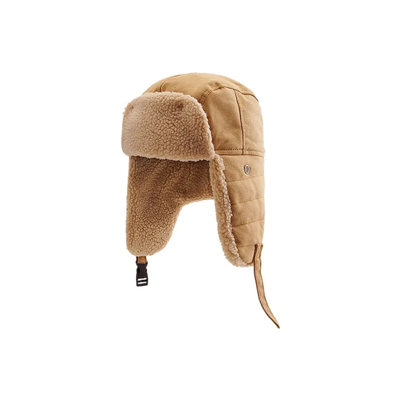 Yalu Polyester Trapper Hats Unisex Black/Green/Khaki/Navy Blue-2