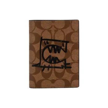 Guangyuan X COACH Passport Case Passport Holders Brown
