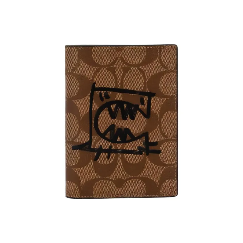 Guangyuan X COACH Passport Holders Brown-0