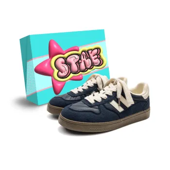 STAE Low-Top Skateboard Shoes Women's Dark Blue Box Included